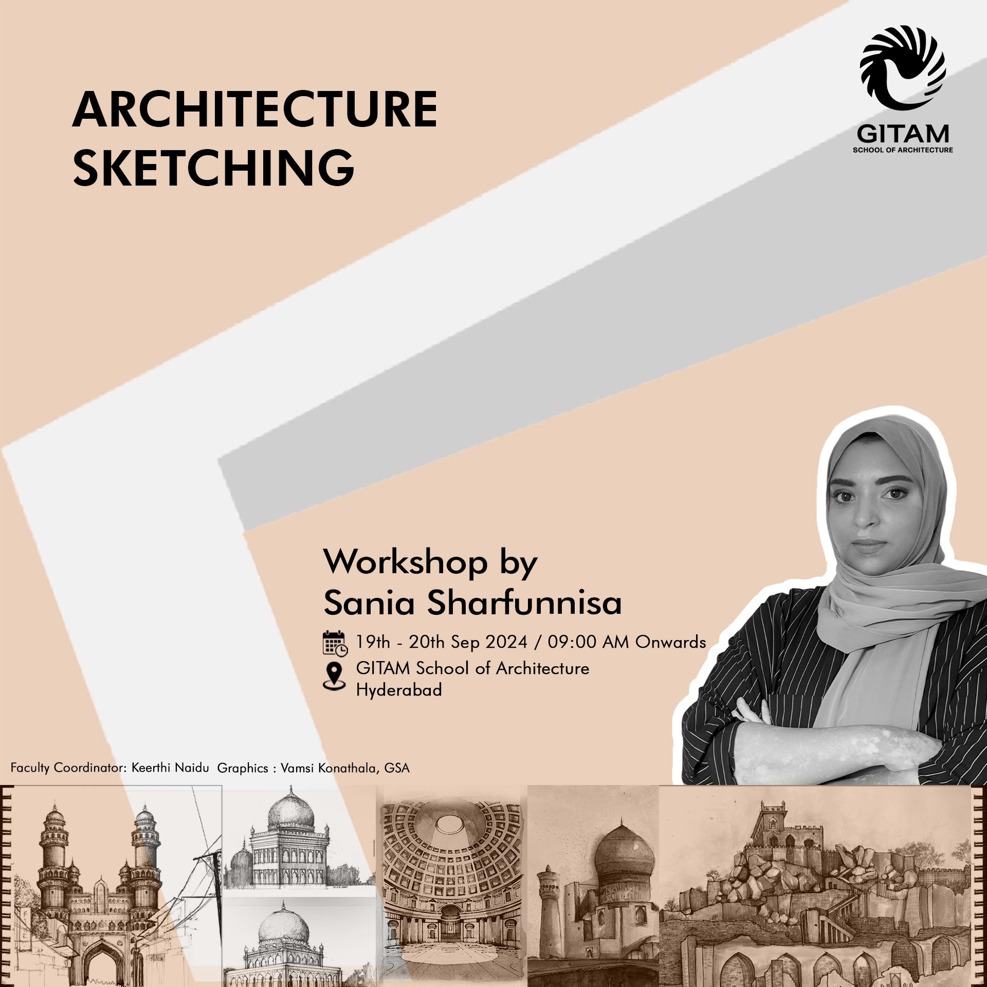 Architecture Sketching Workshop by Sania Sharfunnisa