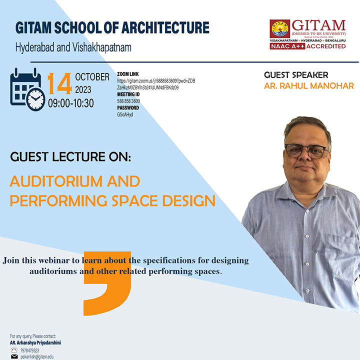 Guest Lecture on Auditorium Design