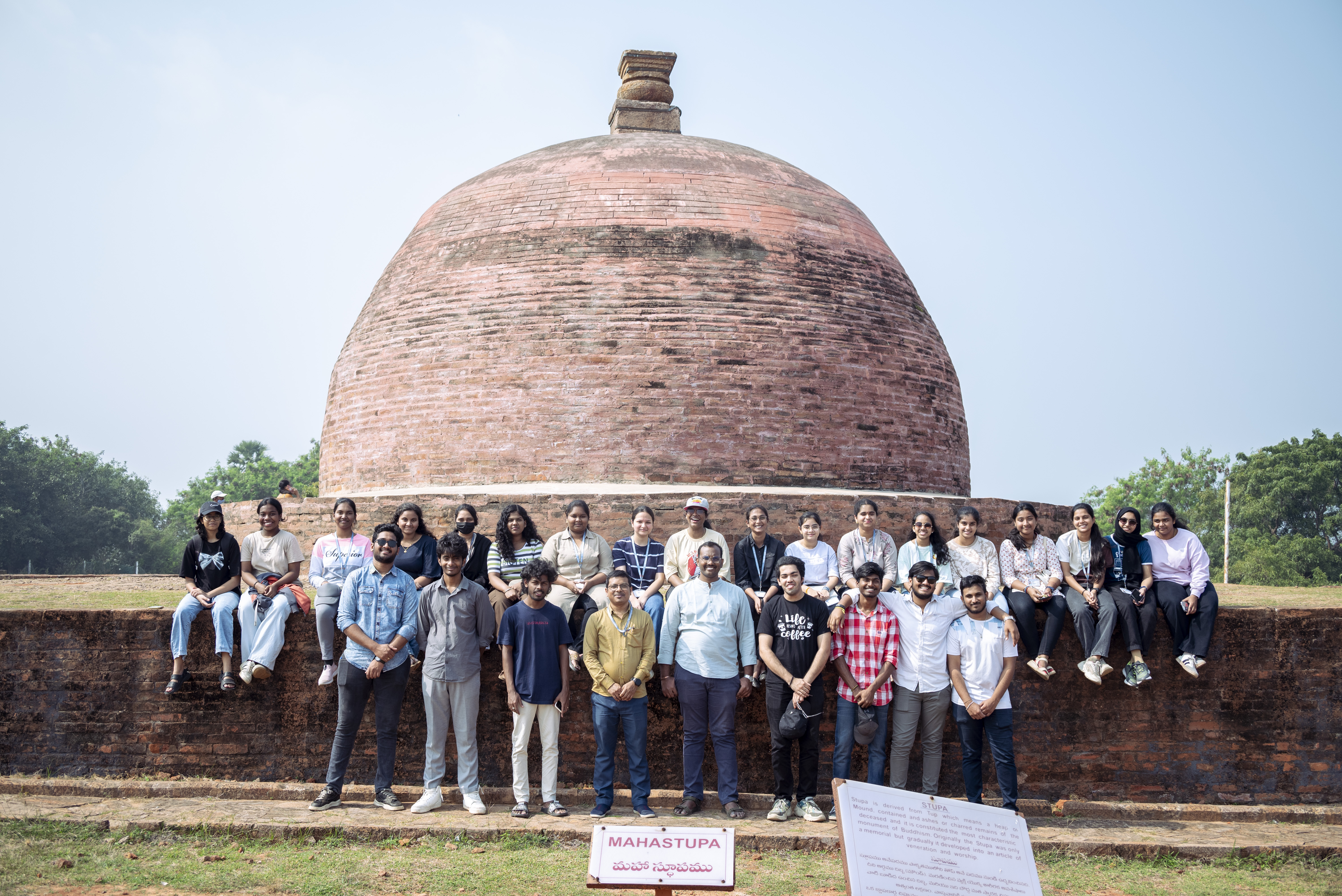 Students site vist to Thotlakonda Buddhist Monastery