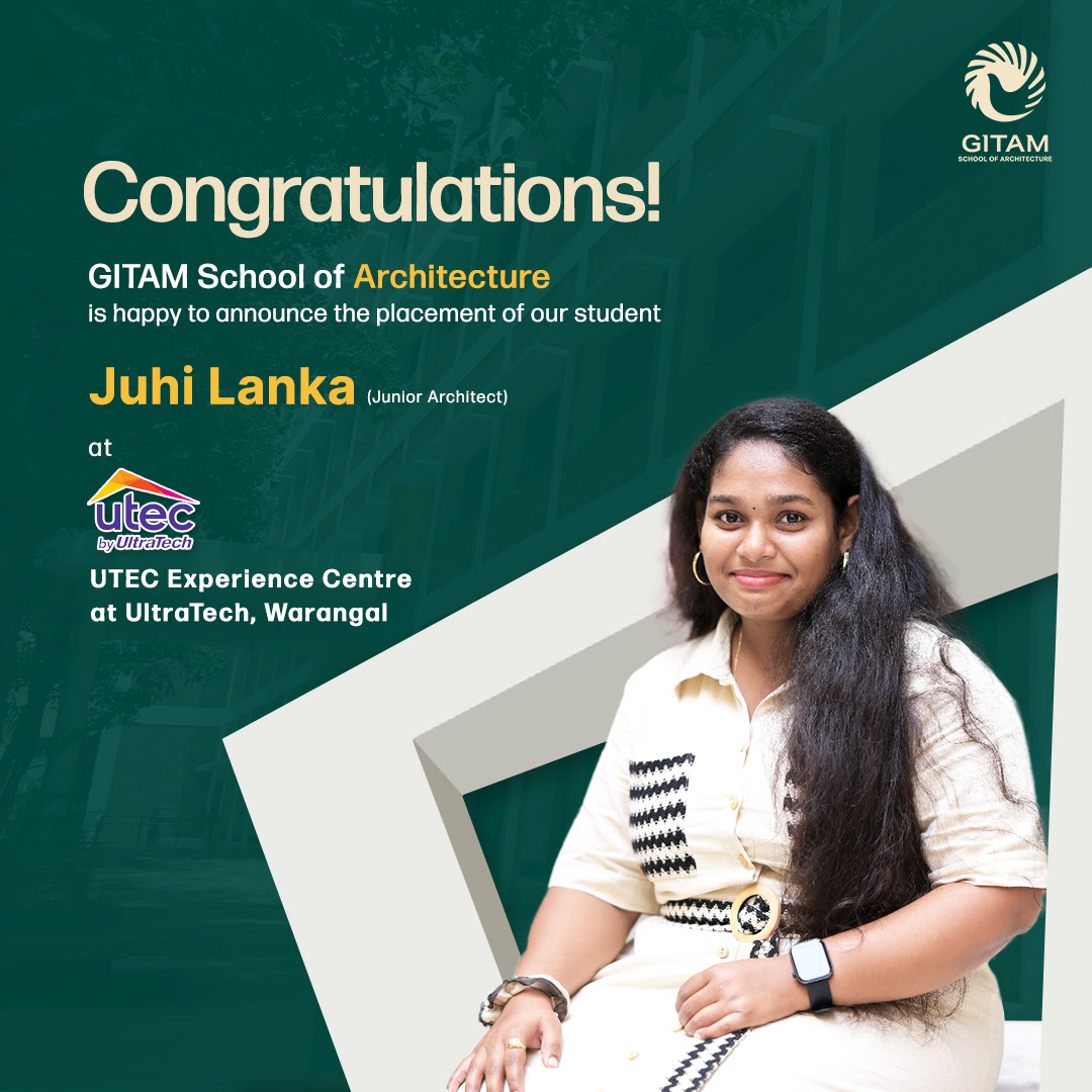  Juhi Lanka was placed at UltraTech Cement in Warangal