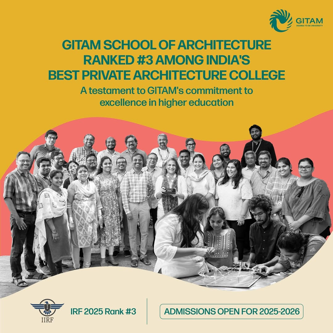 Ranked #3 among india's  best private architecture colleges